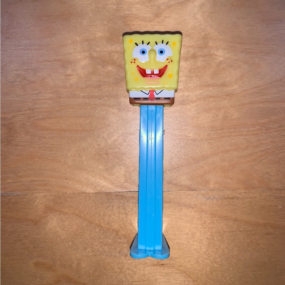 Vintage 2004 SpongeBob SquarePants PEZ Dispenser | Blue Stem | Made in Hungary